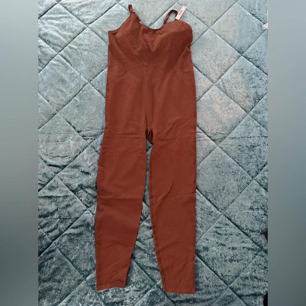 PINK Victoria's Secret Terracotta Jumpsuit